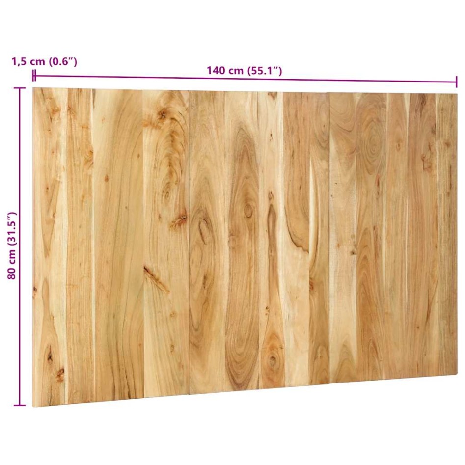 Cabecero de madera maciza de pino 140 cm