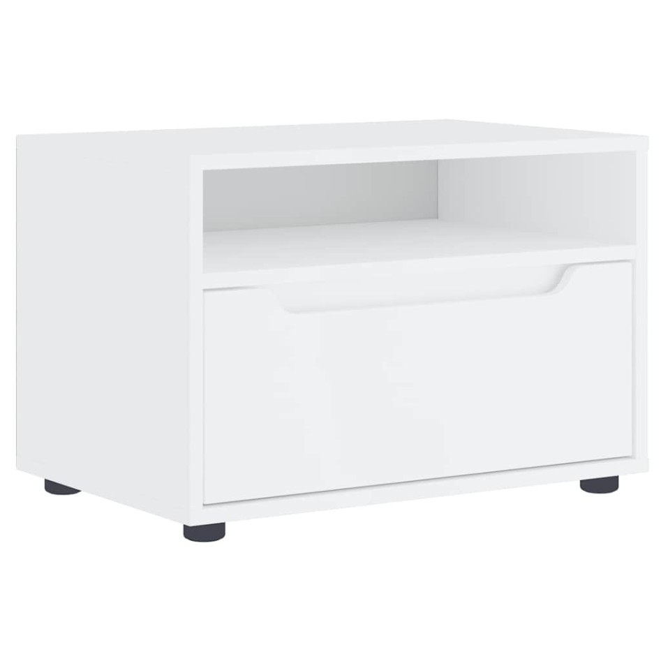 Mueble de TV VISNES blanco 60x40x38 cm madera de