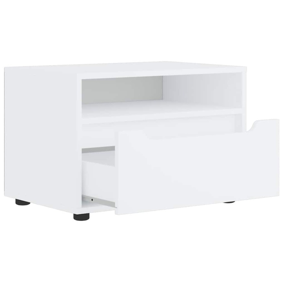 Mueble de TV VISNES blanco 60x40x38 cm madera de