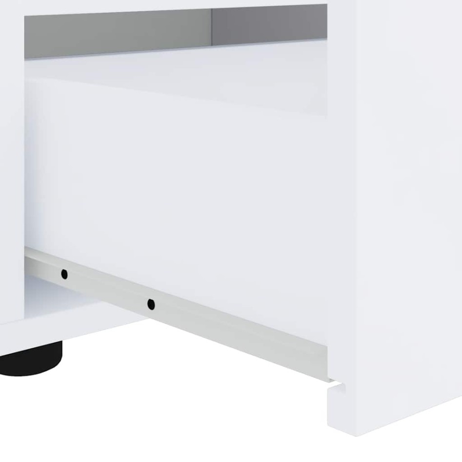 Mueble de TV VISNES blanco 60x40x38 cm madera de