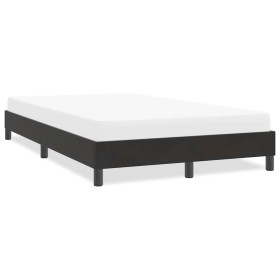 Estructura de cama sin colchón terciopelo negro 120x210