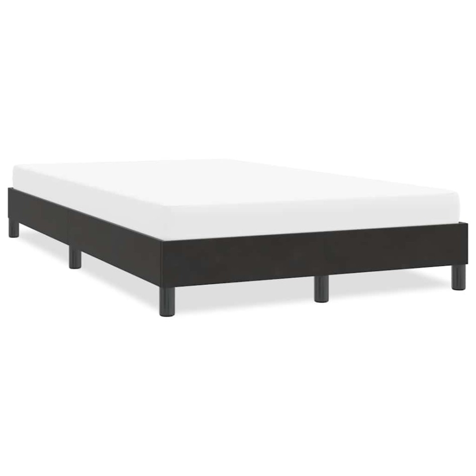 Estructura de cama sin colchón terciopelo negro 120x210