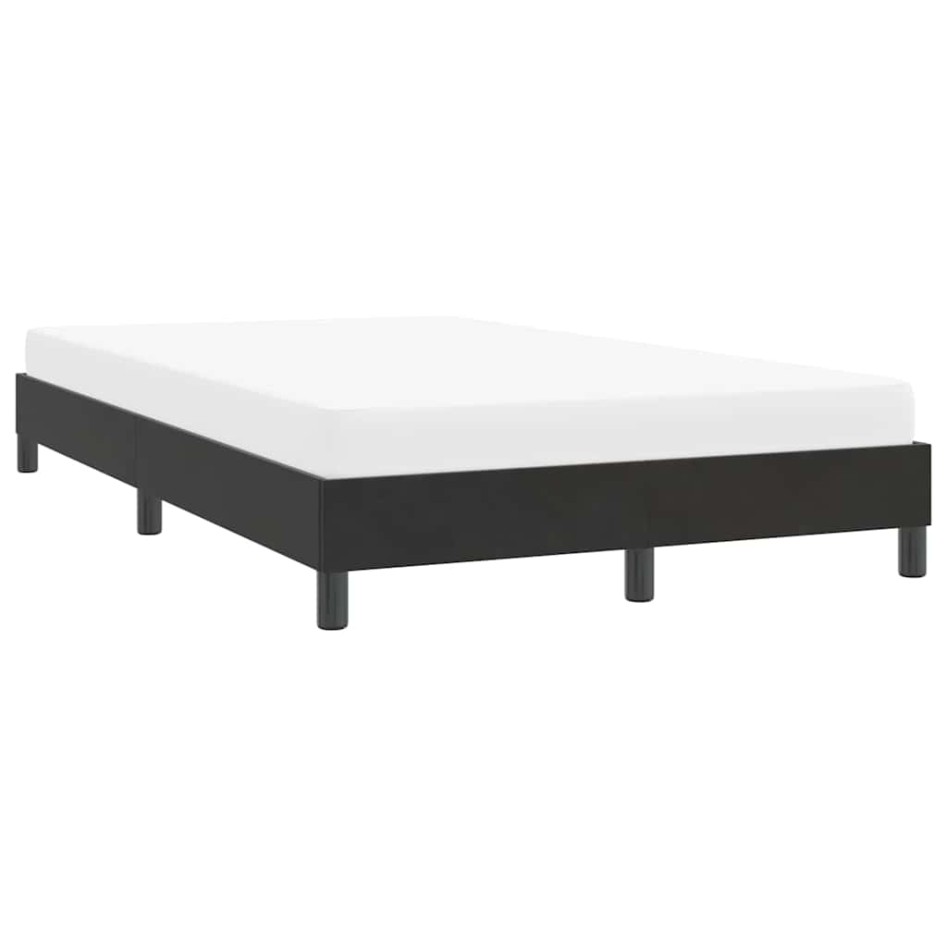 Estructura de cama sin colchón terciopelo negro 120x210