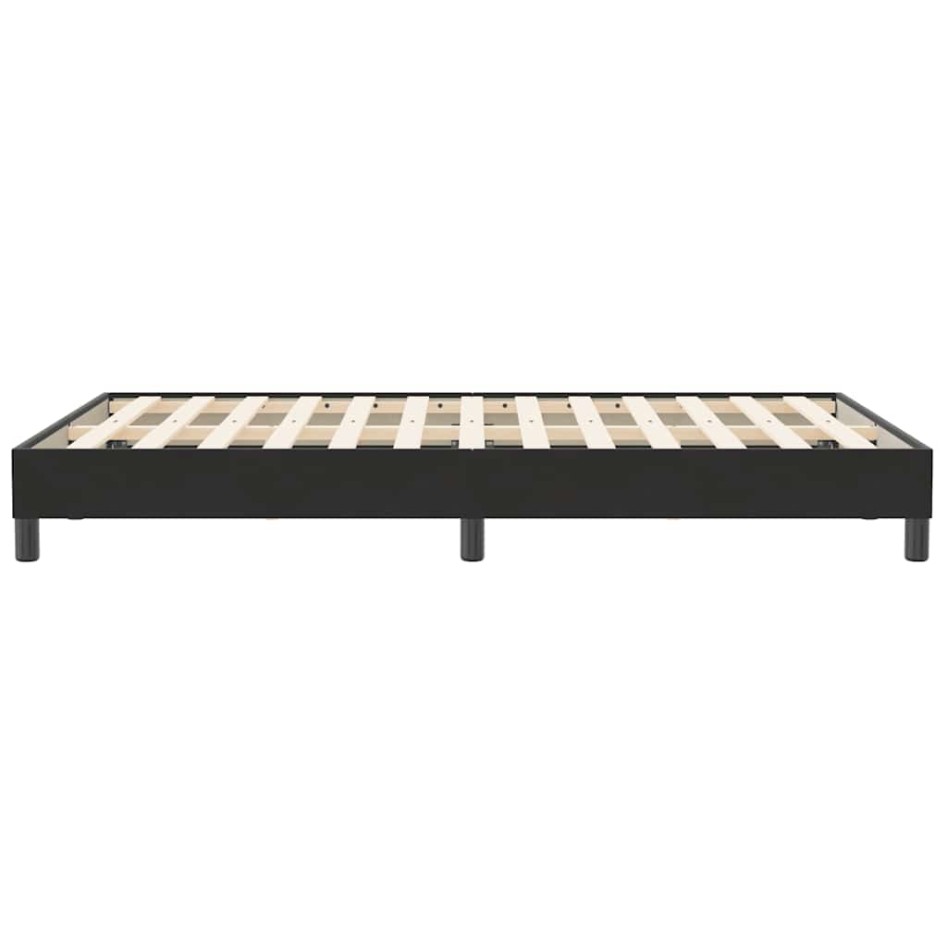Estructura de cama sin colchón terciopelo negro 120x210
