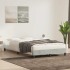 Estructura de cama sin colchón terciopelo gris claro 80x220