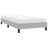 Estructura de cama sin colchón terciopelo gris claro 80x220