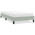 Estructura de cama sin colchón terciopelo gris claro 90x220