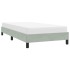 Estructura de cama sin colchón terciopelo gris claro 90x220