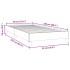 Estructura de cama sin colchón terciopelo gris claro 90x220