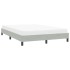 Estructura de cama sin colchón terciopelo gris claro 140x220