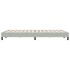 Estructura de cama sin colchón terciopelo gris claro 140x220