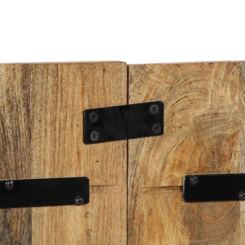 Cabecero de cama 120 cm madera maciza de mango