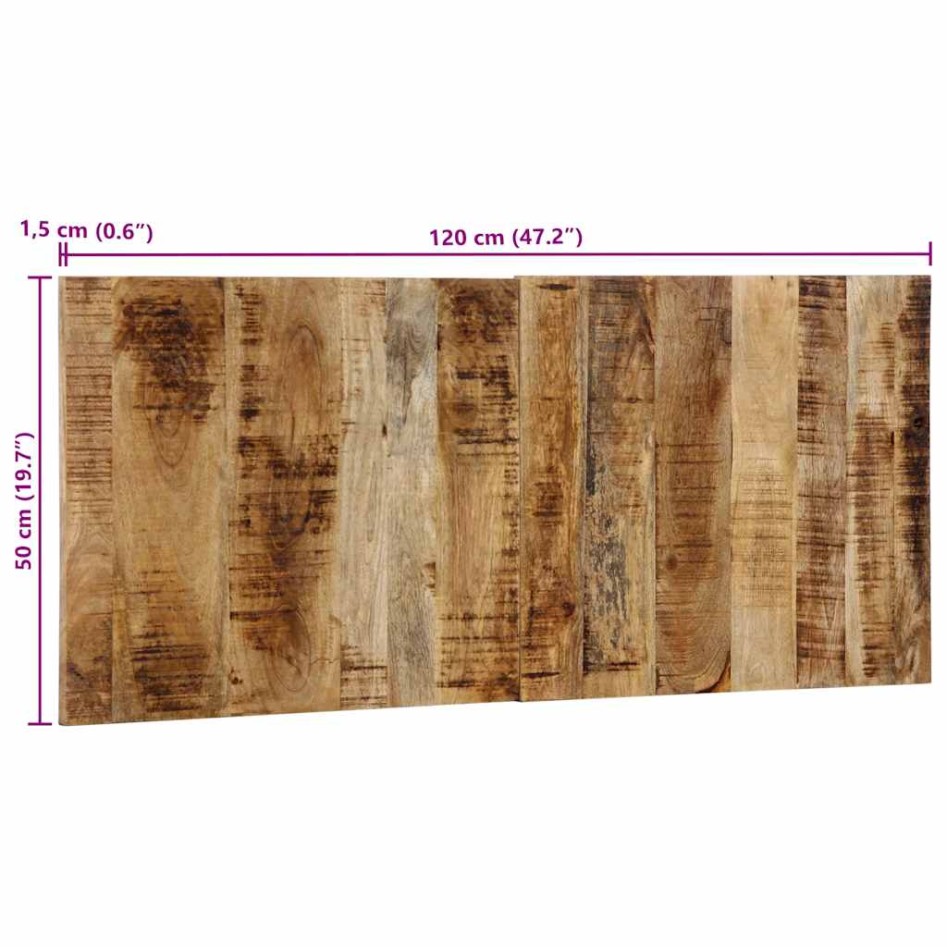 Cabecero de cama 120 cm madera maciza de mango