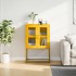 Aparador de acero amarillo mostaza 68x39x107