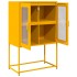 Aparador de acero amarillo mostaza 68x39x107
