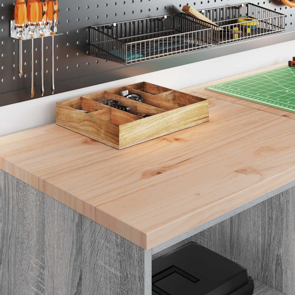 Armario de garaje de madera maciza pino gris Sonoma 60x51x85