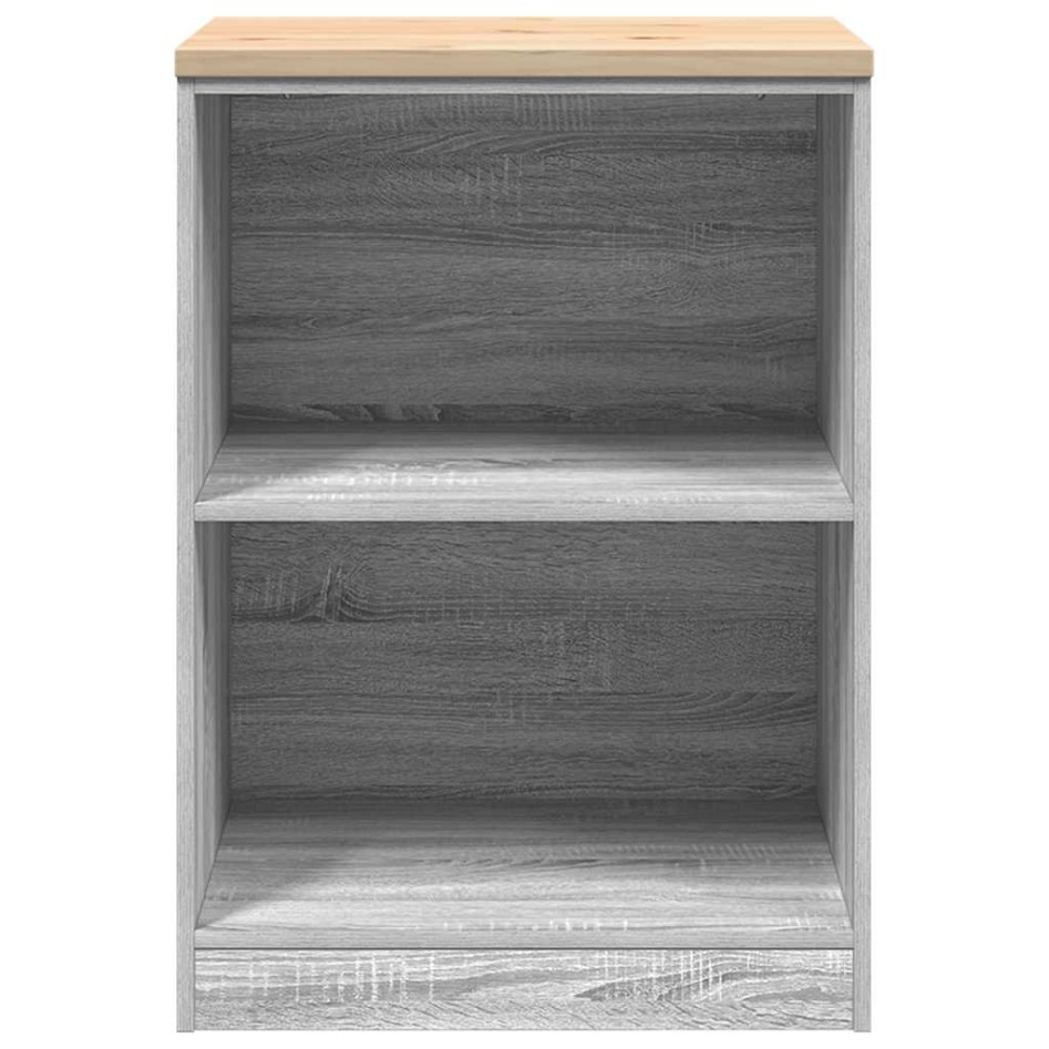 Armario de garaje de madera maciza pino gris Sonoma 60x51x85