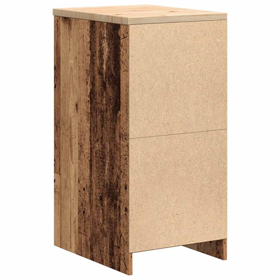 Armario garaje madera vieja 40x51x85 cm Madera maciza de