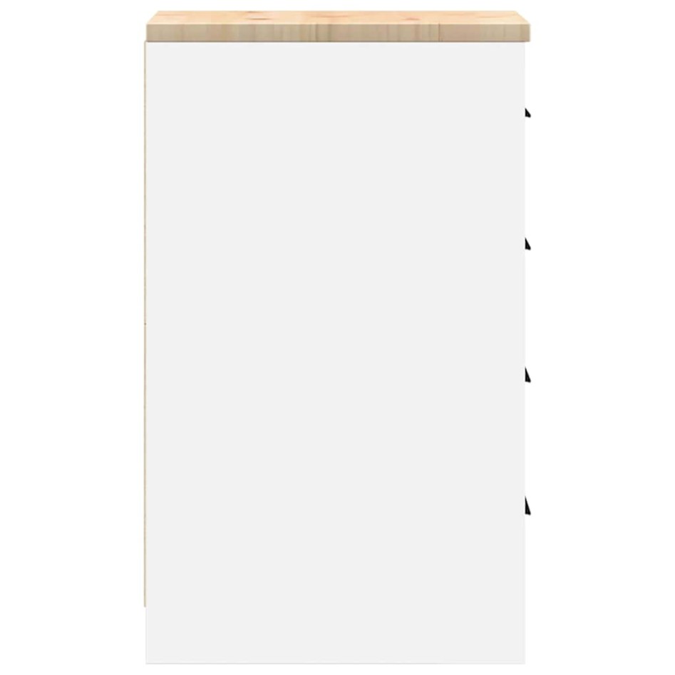 Armario de almacenamiento para garaje blanco 30x51x85