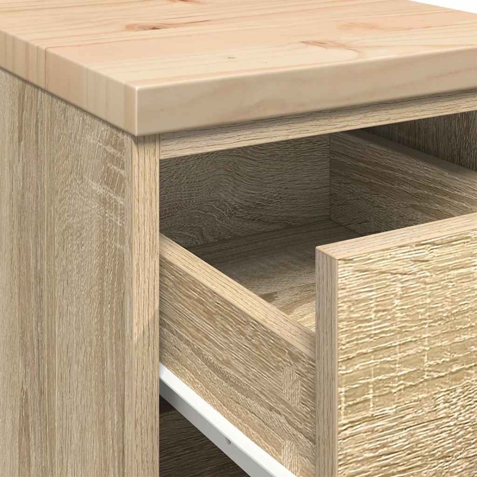 Armario de almacenamiento para garaje Roble Sonoma 30x51x85