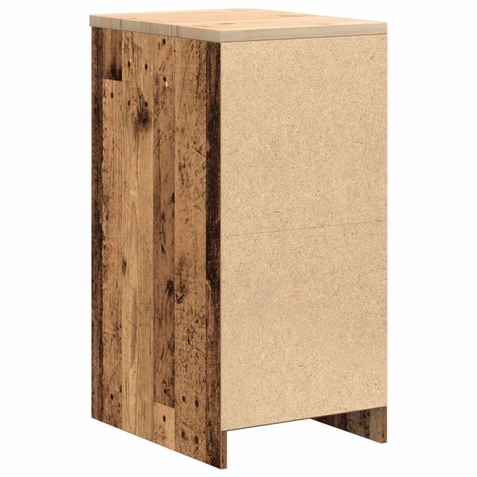 Armario garaje madera vieja 40x51x85 cm Madera maciza de