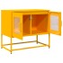Mueble TV acero laminado en frío amarillo mostaza 68x39x60,5