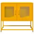 Mueble TV acero laminado en frío amarillo mostaza 68x39x60,5