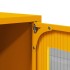 Mueble TV acero laminado en frío amarillo mostaza 68x39x60,5