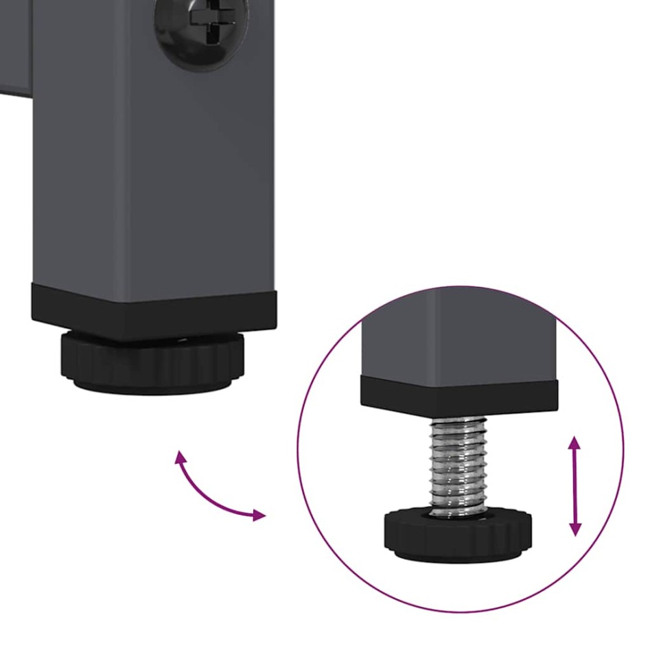 Aparador de acero laminado en frío antracita 36x39x123