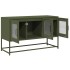 Mueble TV acero laminado en frío verde oliva 100,5x39x60,5