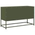 Mueble TV acero laminado en frío verde oliva 100,5x39x60,5
