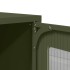Mueble TV acero laminado en frío verde oliva 100,5x39x60,5