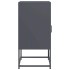 Mesilla de noche antracita 36x39x78 cm acero laminado en
