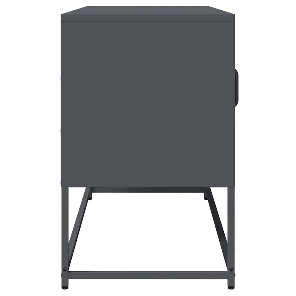 Mueble de TV acero laminado en frío antracita 100,5x39x60,5