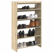 Mueble zapatero madera contrachapada roble sonoma 60x25x100 cm