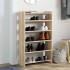 Mueble zapatero madera contrachapada roble sonoma 60x25x100