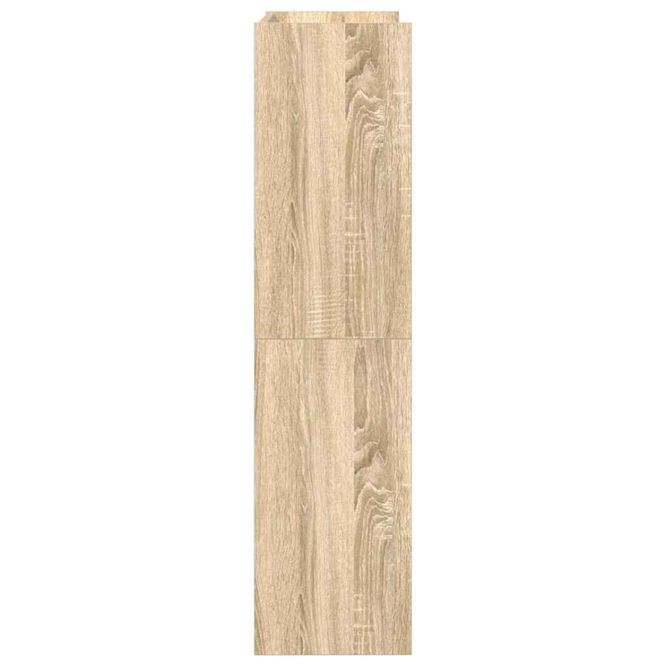 Mueble zapatero madera contrachapada roble sonoma 60x25x100