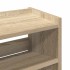 Mueble zapatero madera contrachapada roble sonoma 60x25x100