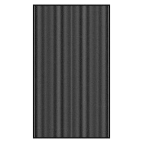 Felpudo a rayas negro y gris 115x200