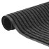 Felpudo a rayas negro y gris 115x200