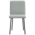 Sillas de comedor 2 unidades terciopelo gris