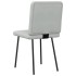 Sillas de comedor 2 unidades terciopelo gris