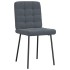 Sillas de comedor 2 unidades terciopelo gris