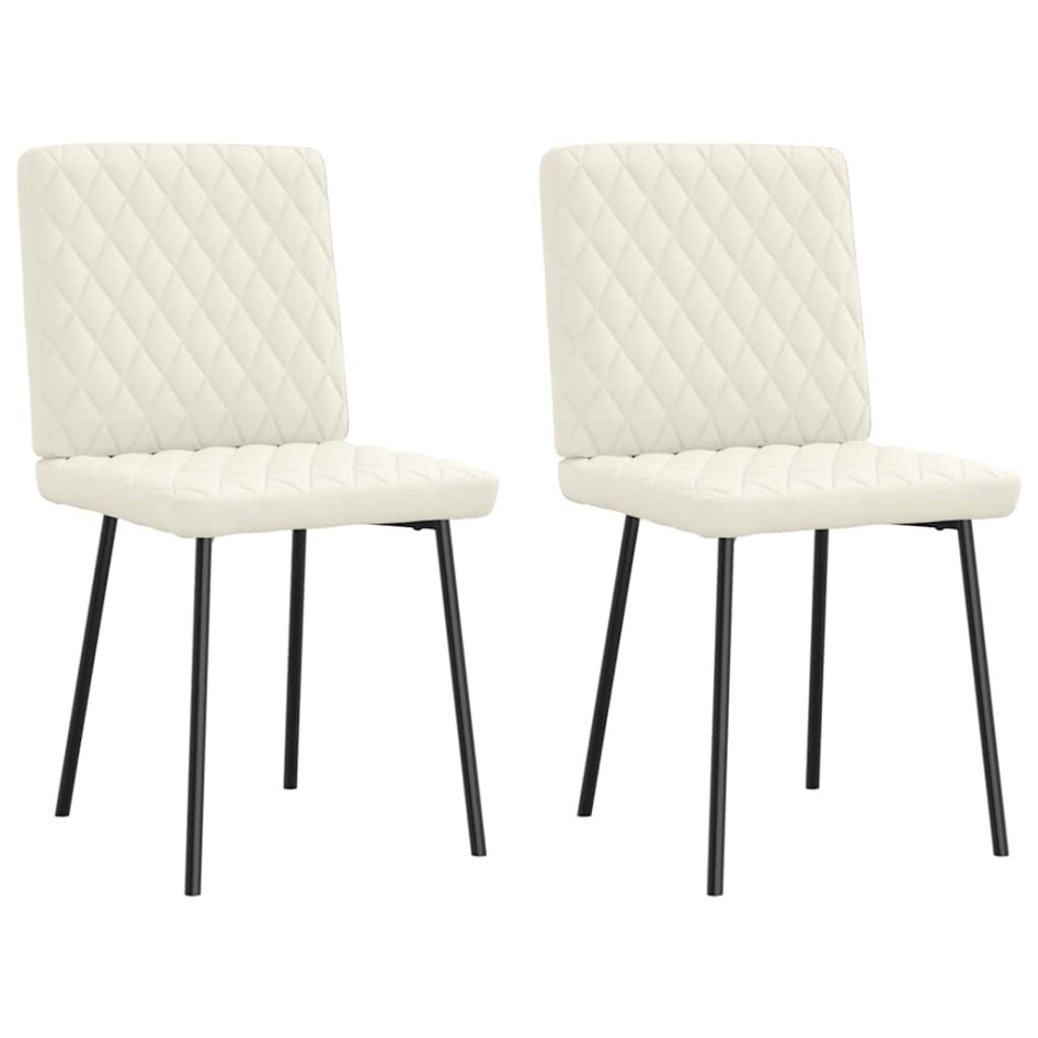 Sillas de comedor 2 unidades terciopelo