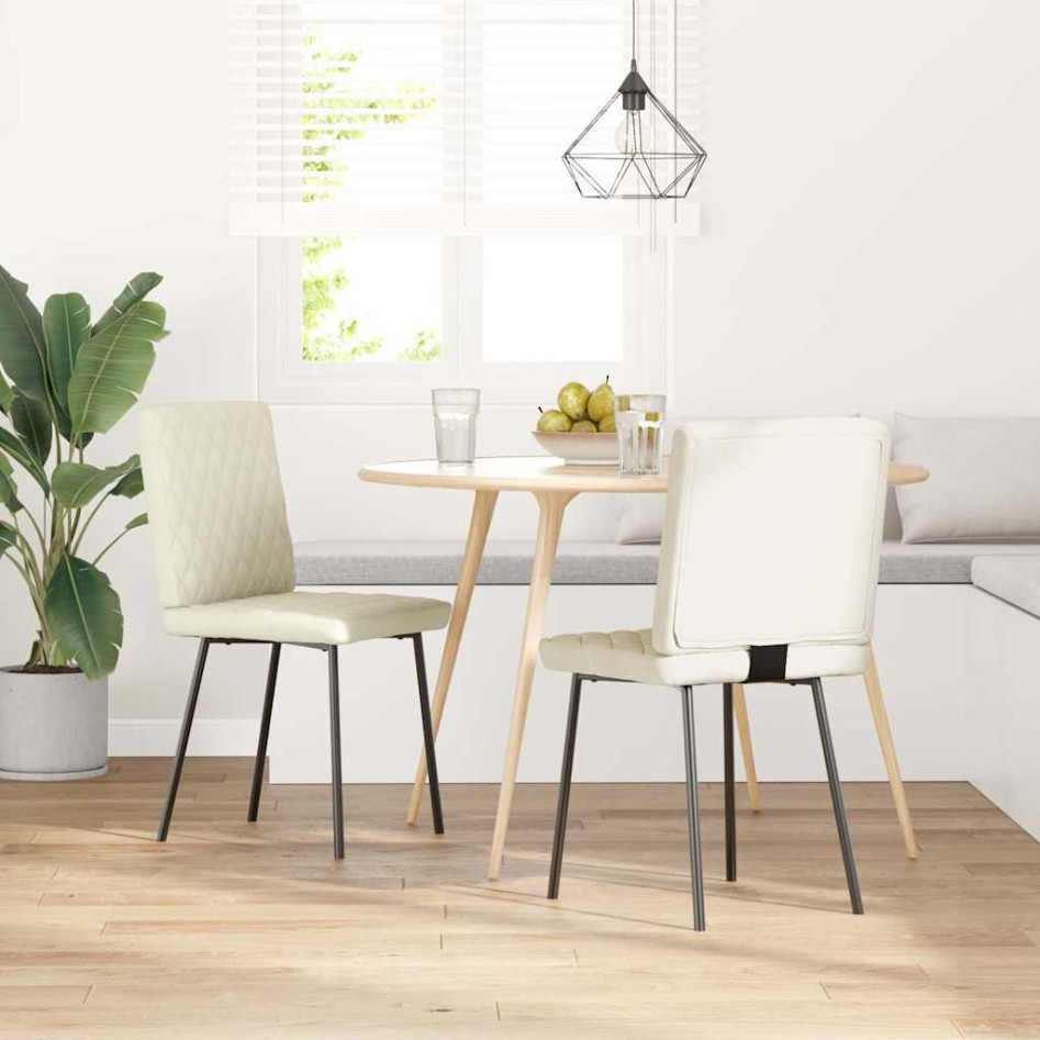 Sillas de comedor 2 unidades terciopelo