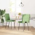 Sillas de comedor 2 unidades terciopelo verde