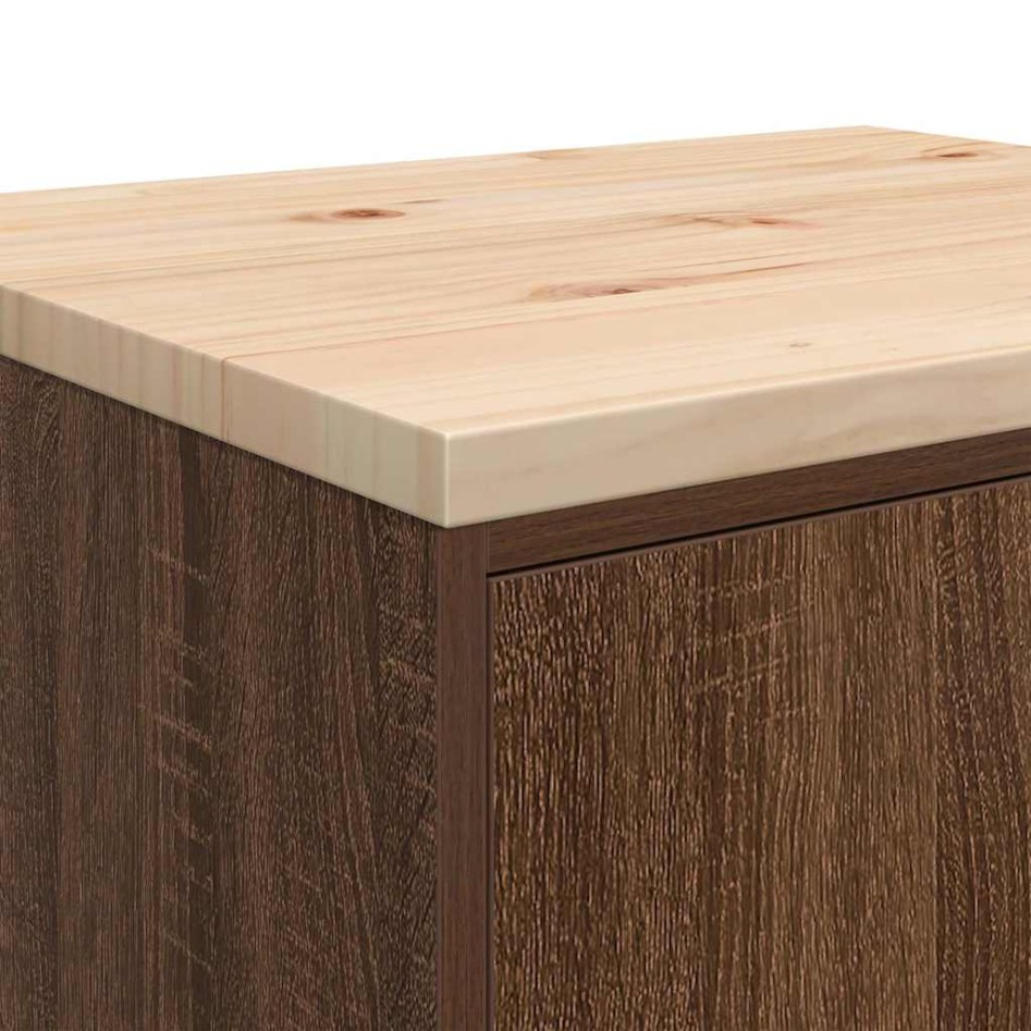 Armario de almacenamiento para garaje roble marrón 60x51x85