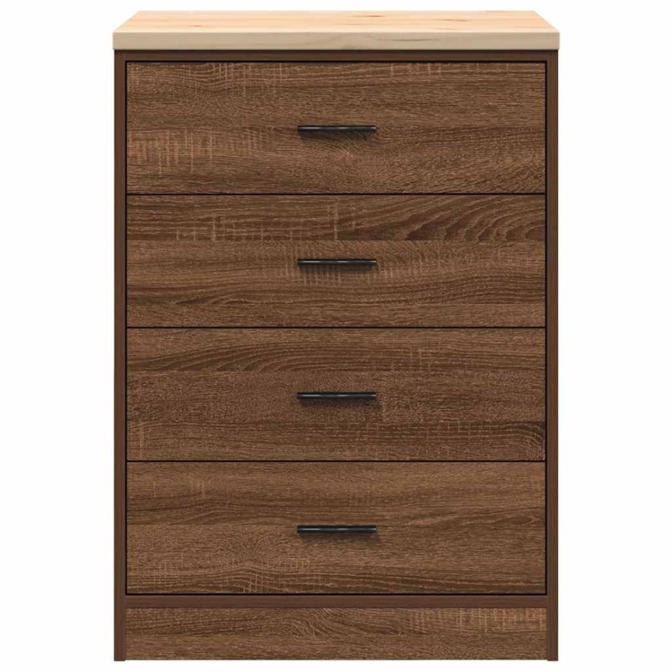 Armario de almacenamiento para garaje roble marrón 60x51x85