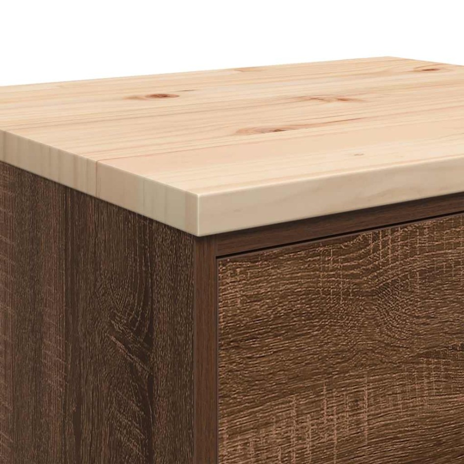 Armario de almacenamiento para garaje roble marrón 60x51x85