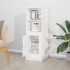 Aparador alto madera contrachapada blanco 36x35,5x103,5